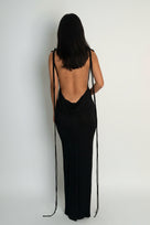 Backless Maxi Dress ~ Black