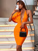 She's All That Bodycon Bandage Dress ~ Orange