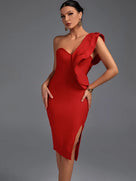 Pandora Ruffle Bandage Dress