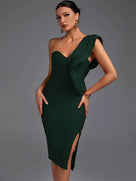 Pandora Ruffle Bandage Dress