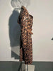 Leopard Print Snake Skin Trench Coat