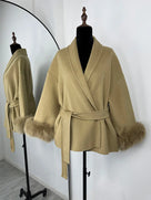 Faux Fur Sweater Jacket