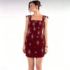 The Celestia Crystal-Embellished Sculpted Mini Dress