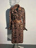 Leopard Print Snake Skin Trench Coat