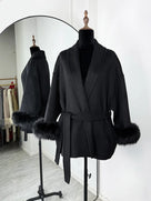 Faux Fur Sweater Jacket