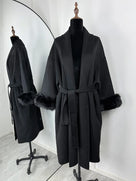 Faux Fur Sweater Coat