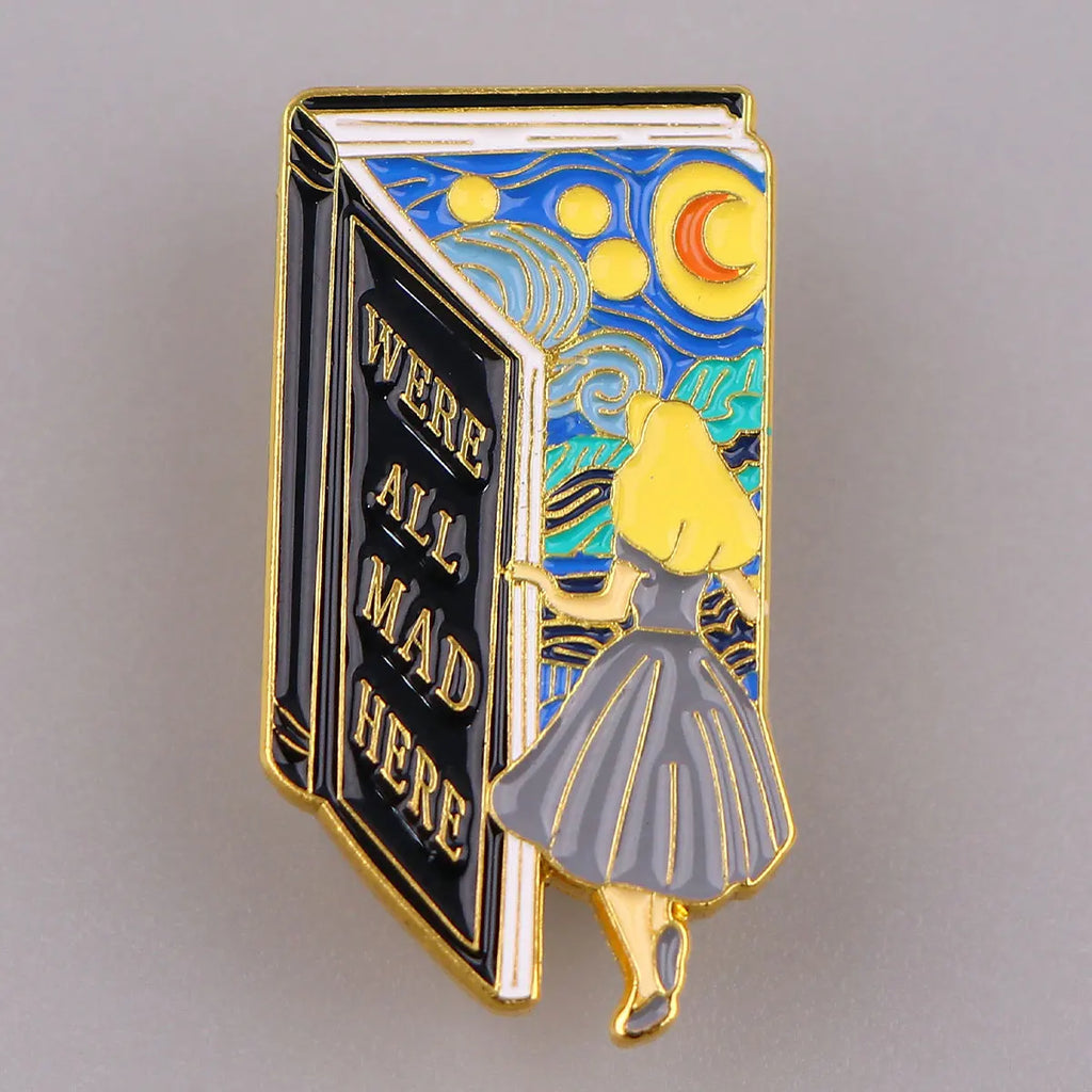 Literary Art Brooch