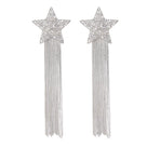 Rhinestone Shooting Star Earrings