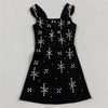 The Celestia Crystal-Embellished Sculpted Mini Dress