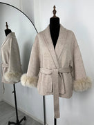 Faux Fur Sweater Jacket