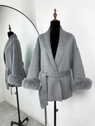 Faux Fur Sweater Jacket