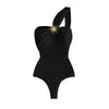 The Sun Maiden Over The Shoulder One Piece Swimsuit and Sarong