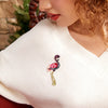 Pink Rhinestone Flamingo Brooch