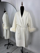 Faux Fur Sweater Coat