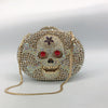 Minaudiere Crystal Skull Purse