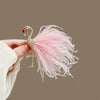 Feathered Flamingo Brooch