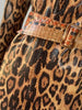 Leopard Print Snake Skin Trench Coat