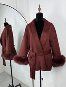 Faux Fur Sweater Jacket
