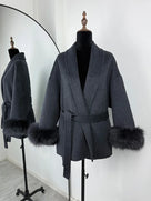 Faux Fur Sweater Jacket