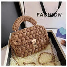 She Knows The Ropes Woven Handbag