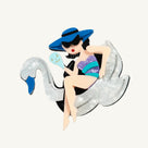 Swan Pool Float Brooche