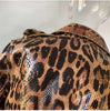 Leopard Print Snake Skin Trench Coat
