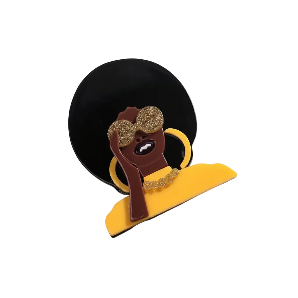Afro Muse Brooch