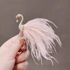 Feathered Flamingo Brooch