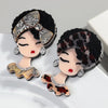 She Love's Leopard Acrylic Brooch