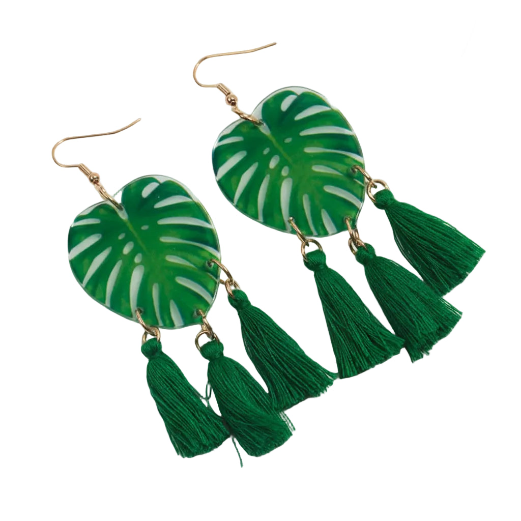 Monstera Earrings