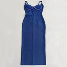 The Amara | Crystal-Embellished Bandage Midi Dress