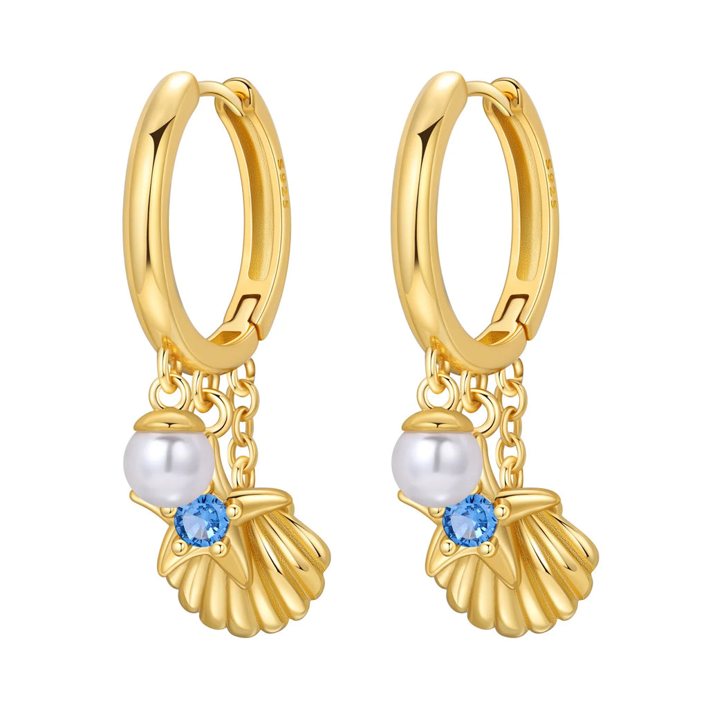 Pendant Shell Earrings
