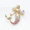 Rhinestone Mermaid Brooch