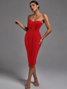 Sienna Tassel Bandage Dress