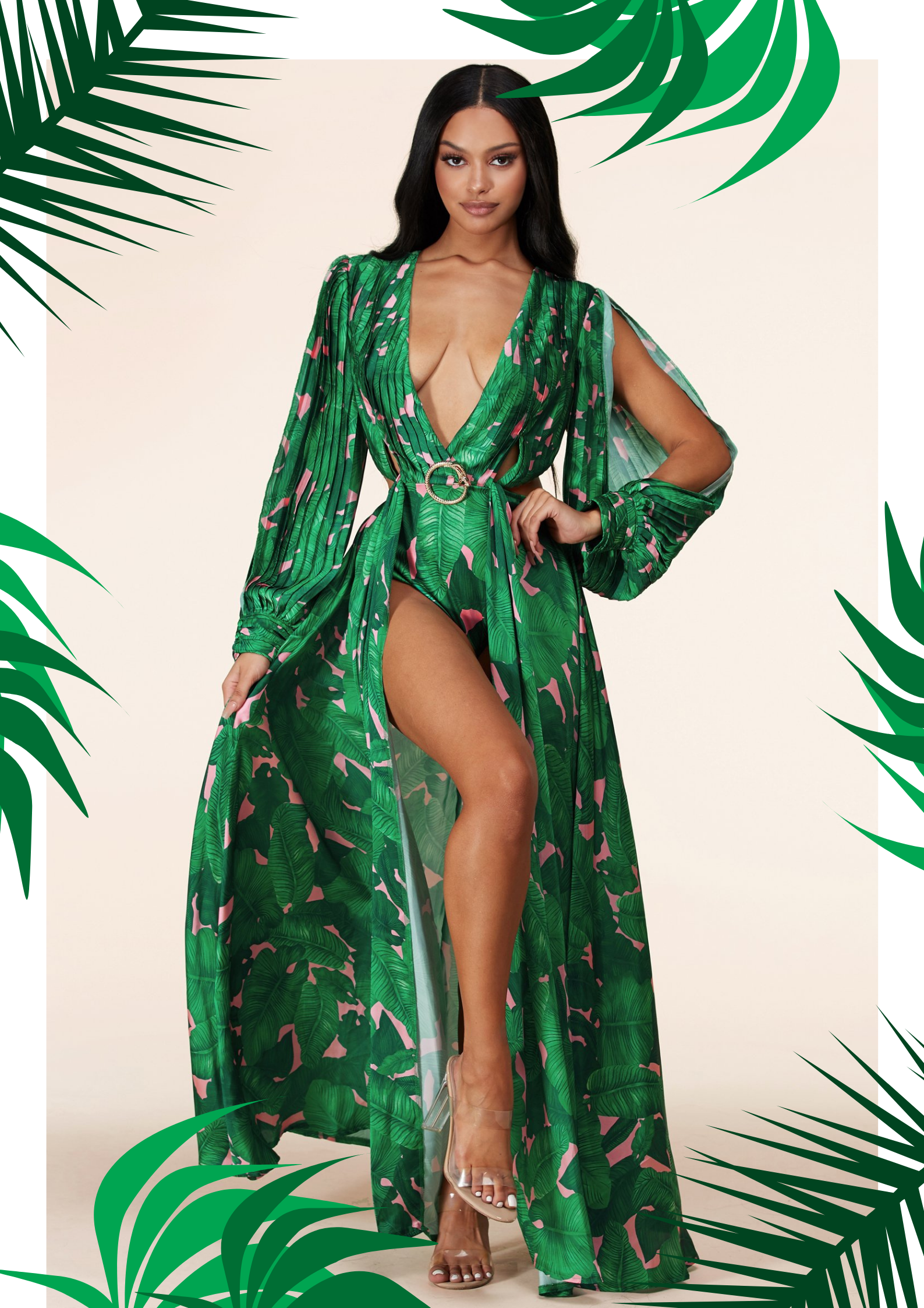 Tropical Goddess Gown | Shawn Andrea High Quality Apparel, Accessories, Cosmetics ShawnAndrea