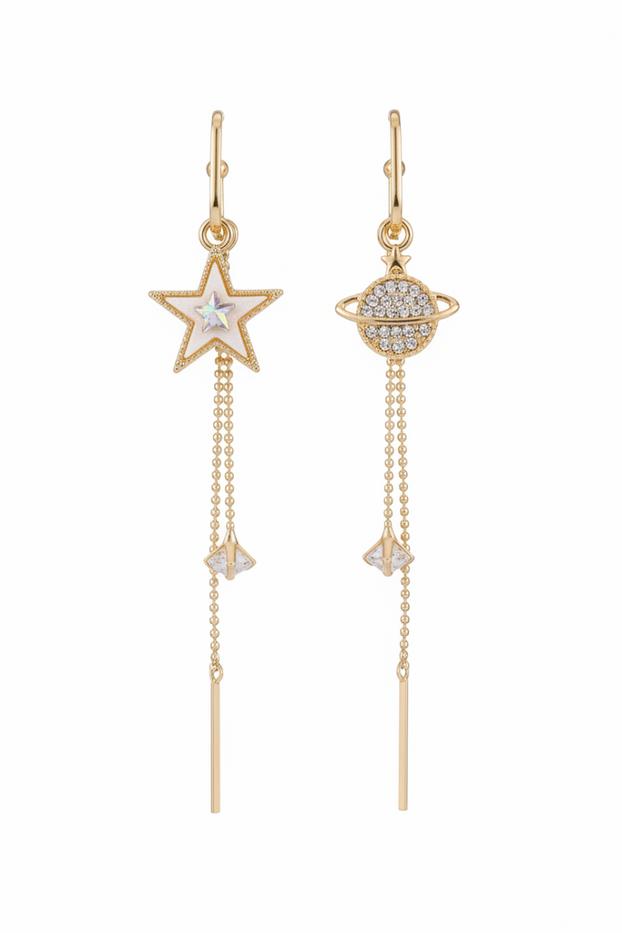 Saturn and The Star Earrings