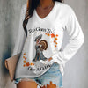 Too Glam To Give A Gobble Long Sleeve Graphic Tee