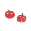 Pumpkin Rhinestone Earrings