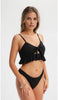 The Naomi 3 Piece Eyelet Ruffle Bikini Set