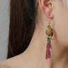 Elegant Perching Parrot Crystal Earrings