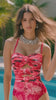 Blooming Siren One Piece Swimsuit and Sarong Skirt