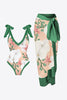 Meet Me On The Emerald Isle One Piece Swimsuit & Sarong Set