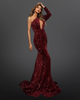 The Destiny One Shoulder Sequin Gown