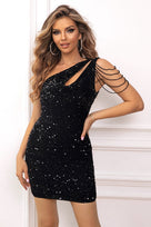 Robe courte sans manches à sequins Seraphina