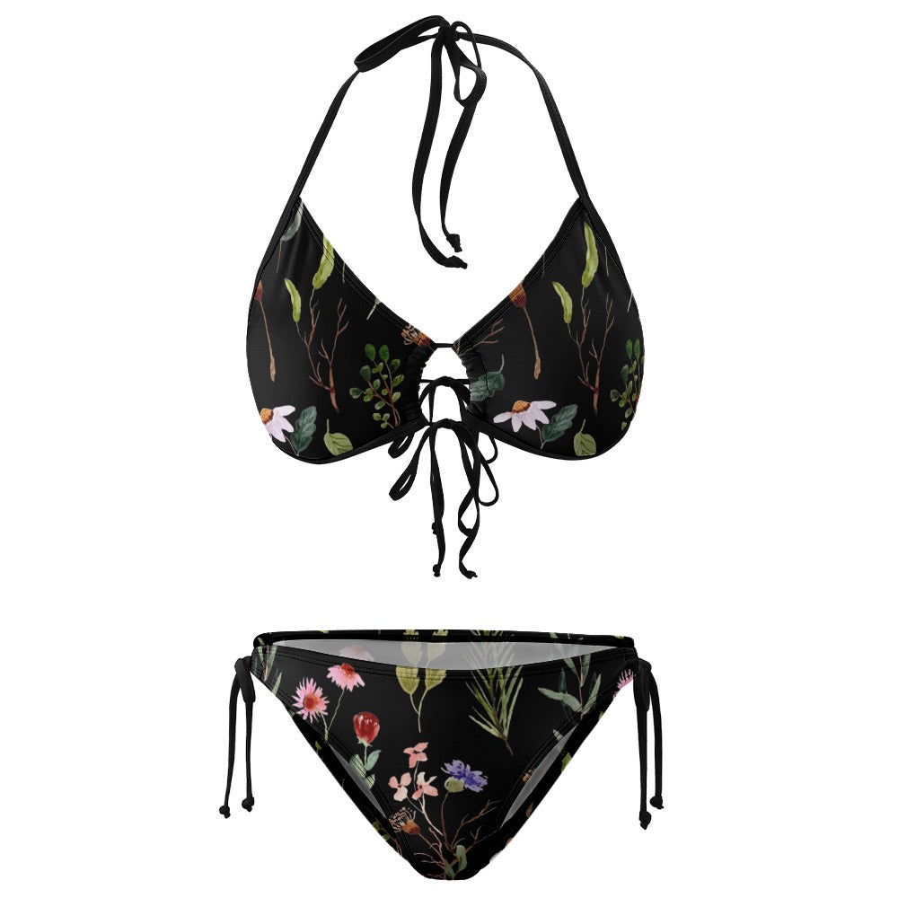 Dark Garden String Bikini