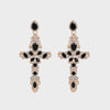 Rhinestone Cross Earrings