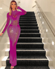 She A 10 Diamond Mesh Gown