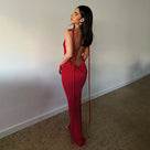 Robe longue dos nu