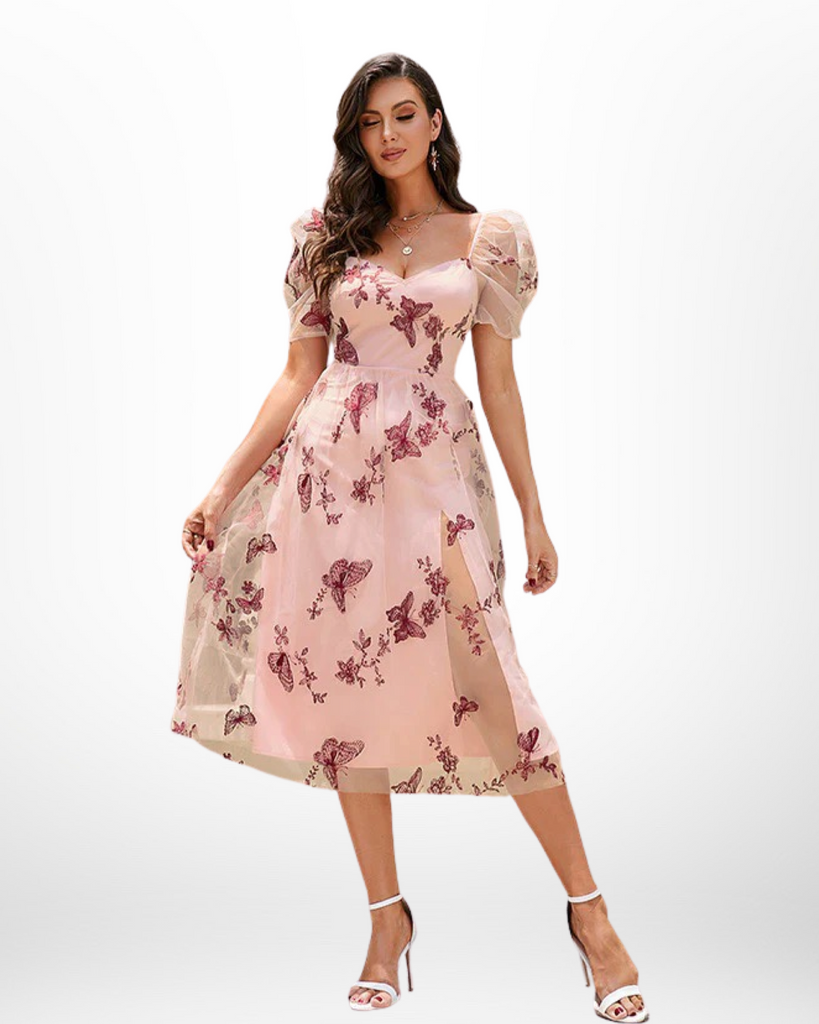 Pink Butterfly Dress