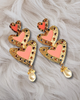 Thrice The Love Heart Earrings